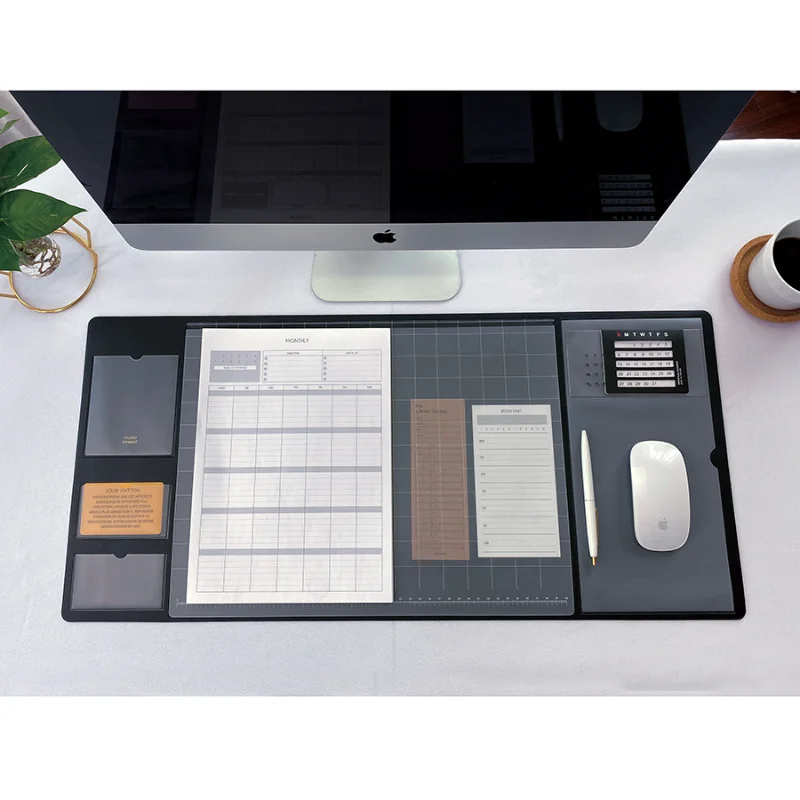 Desk Pad Leather Large - Tappetino per Mouse Portatile Grande, Impermeabile