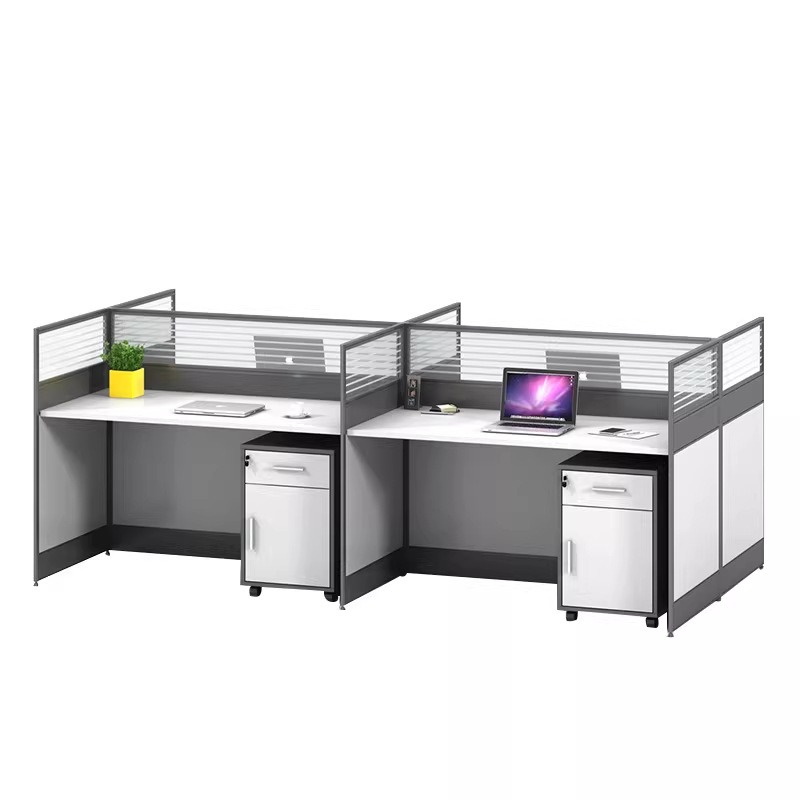 Desk Setup Or Set Up - Scrivania da Ufficio Bianca per 2,