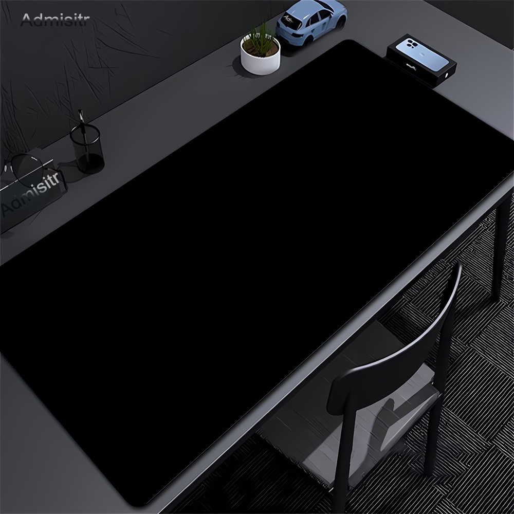 Desk Pad Leather Large - Tappetino per mouse nero grande Tappetino