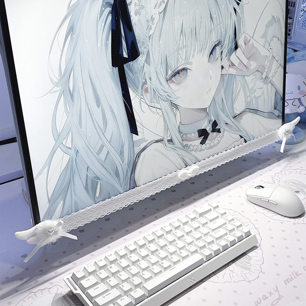 Nuovo Decorazione Schermo in P - Desk Setup White recensione e prezzo