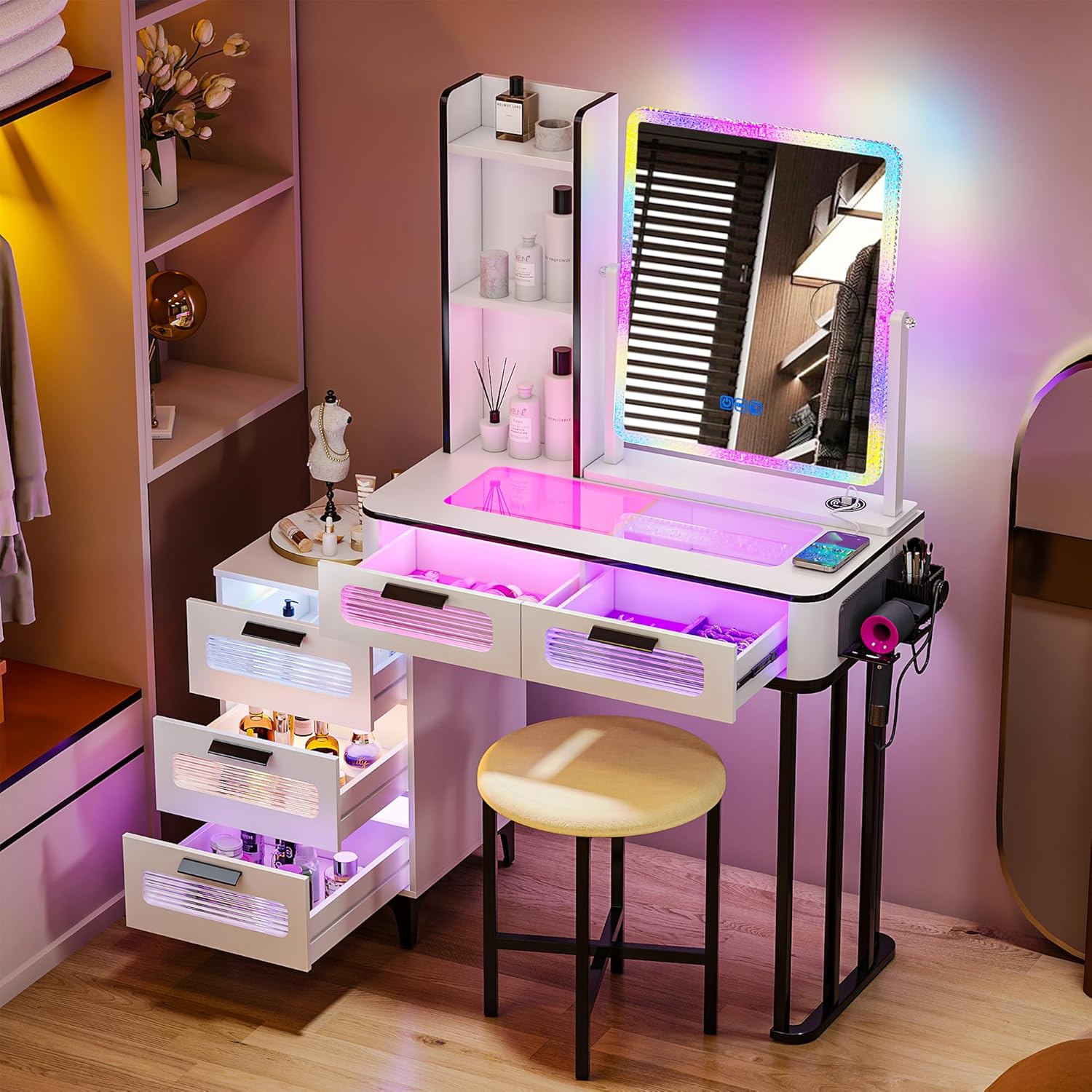 i*-RGB Toeletta da Trucco con  - Desk Setup Charging Station recensione e prezzo