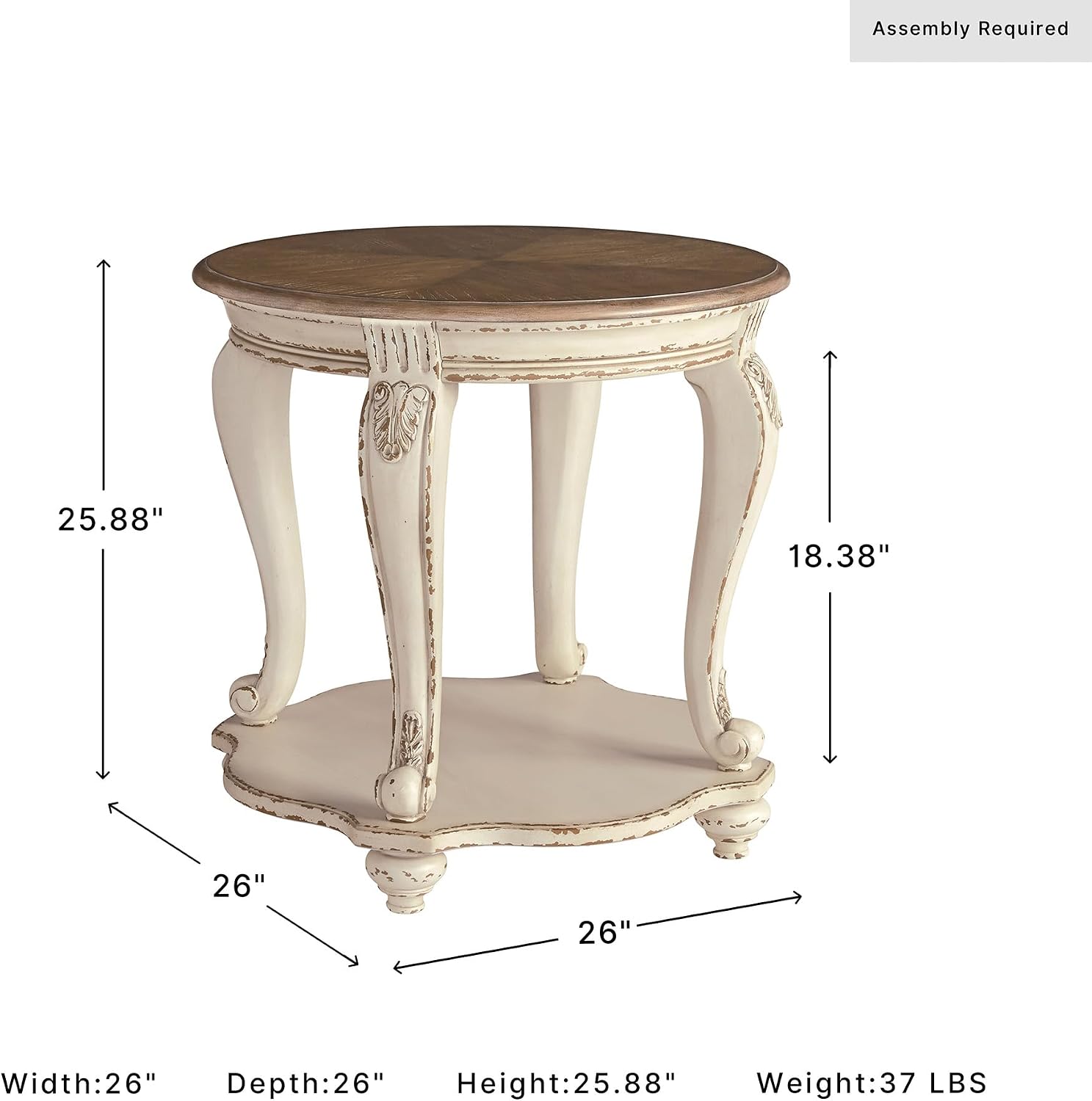 Tavolino Rotondo in Stile Coun - Desk Setup White recensione e prezzo