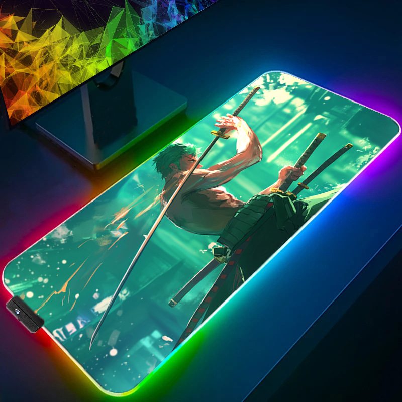 ONE PIECE Zoro Mouse Pad RGB A - Desk Setup Accessories recensione e prezzo