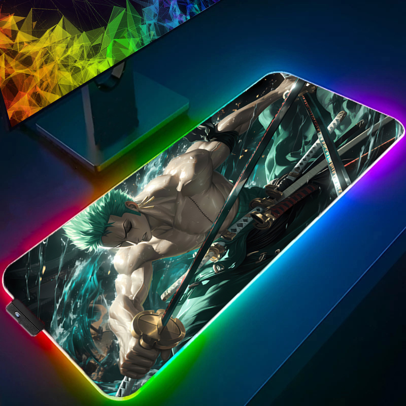ONE PIECE Zoro Mouse Pad RGB A - Desk Setup Accessories recensione e prezzo