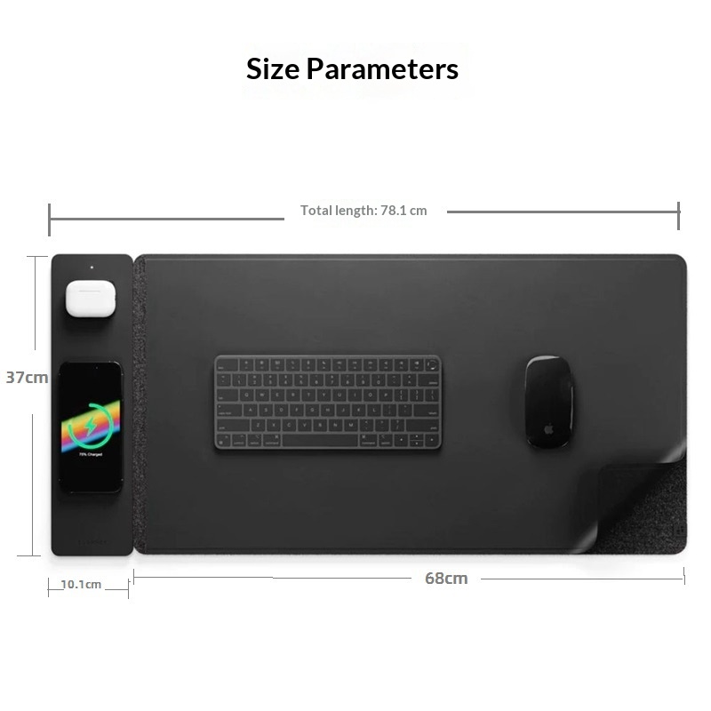 Tappetino Mouse con Ricarica W - Desk Pad Leather Large recensione e prezzo