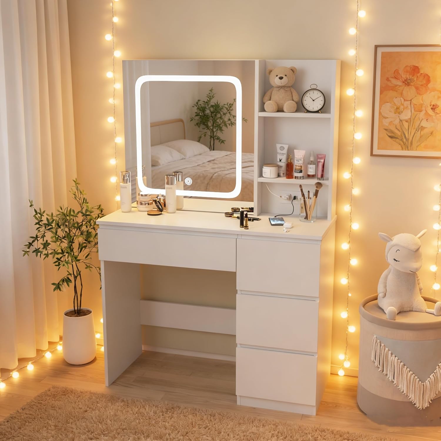 Tavolo da Trucco i*-Make Up co - Desk Setup Charging Station recensione e prezzo