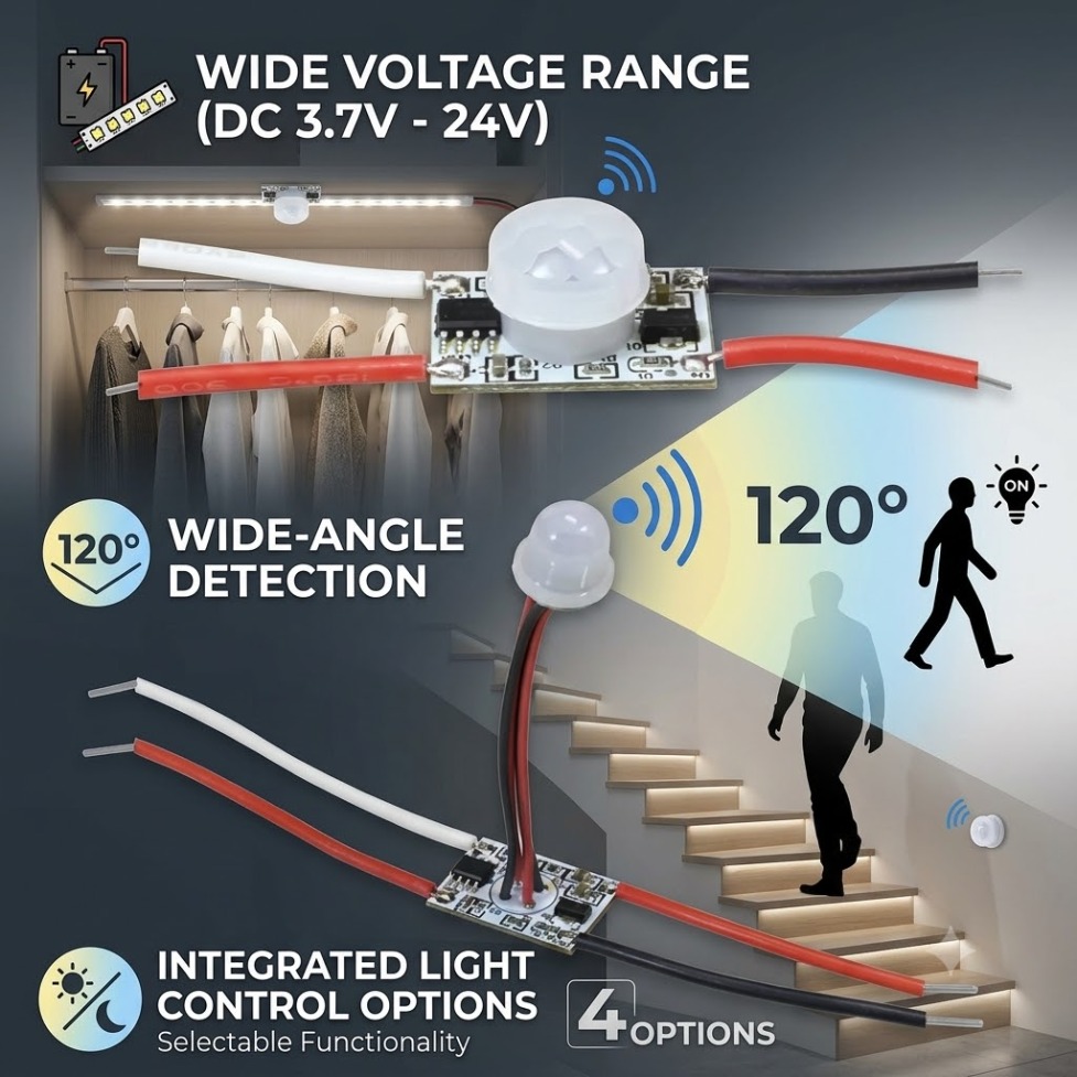 Sensore di Movimento PIR 5V/12 - Desk Setup Led Strip recensione e prezzo