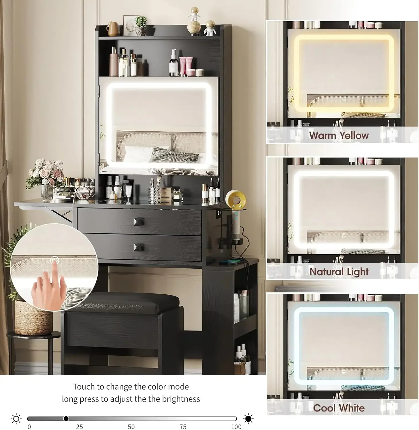 Piccola Toletta per Trucco, 3  - Desk Setup Charging Station recensione e prezzo