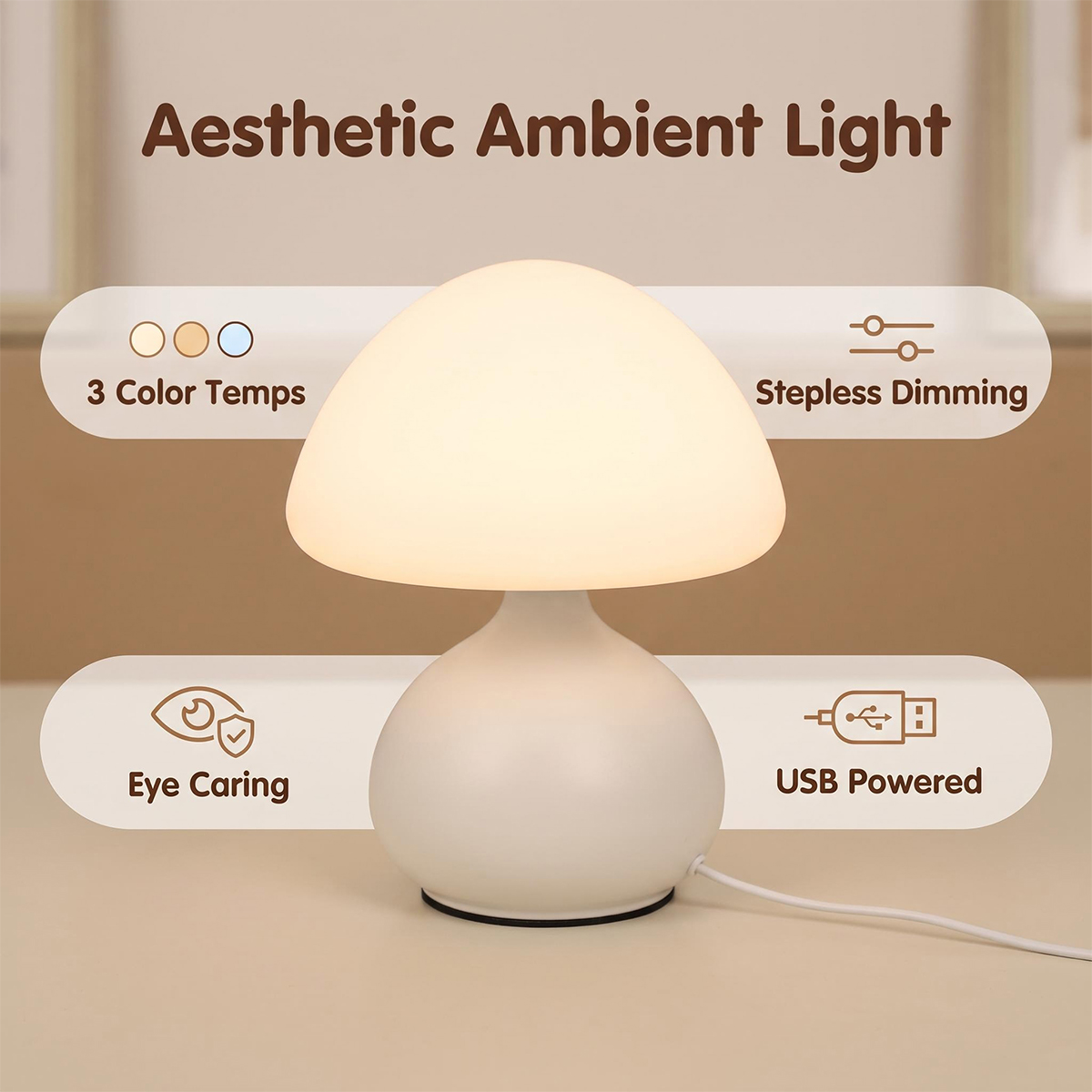 Mini Lampada da Comodino a For - Desk Setup White recensione e prezzo