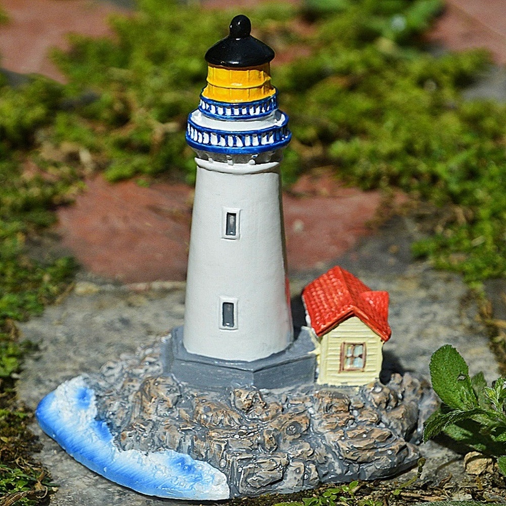 Decorazione Faro in Resina Blu - Desk Setup Or Set Up recensione e prezzo